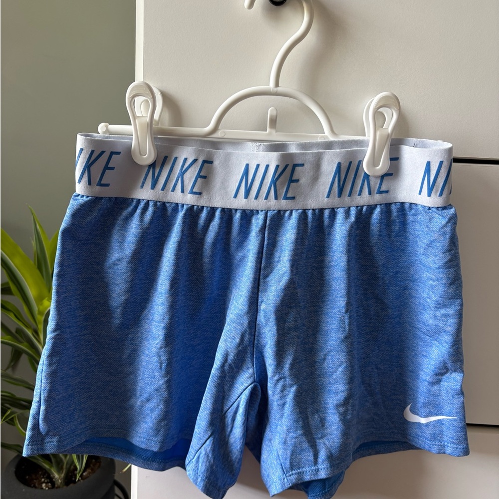 Nike Heathered Blue Active Shorts